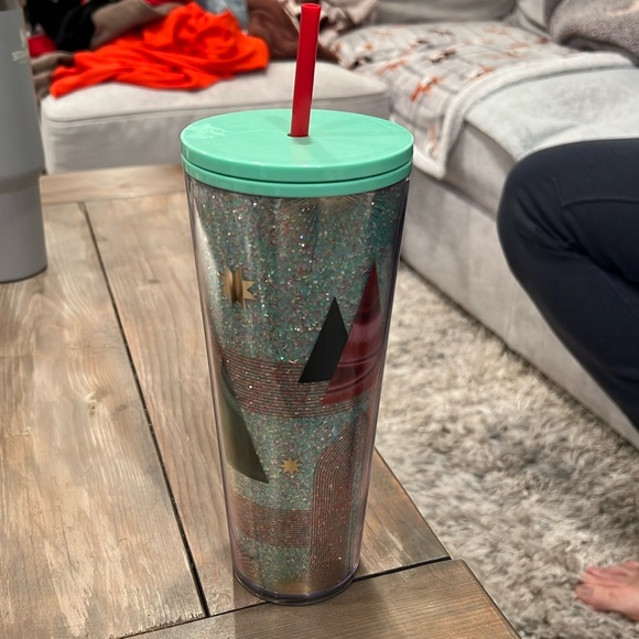 Starbucks Christmas Tree Glitter Cold Cup | New, never used - Picture 1 of 3